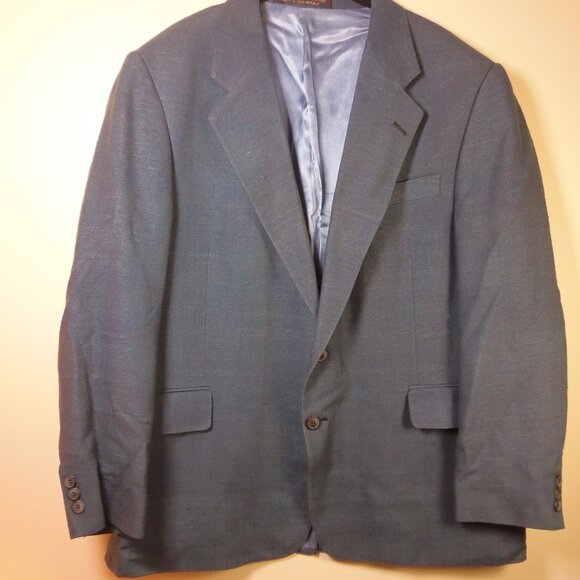 Vintage Giovani Pace 100% Silk Mens 44S Sport Coat Office Boss Eclectic Grandpa - Picture 1 of 9